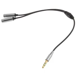 Горячее предложение 1 шт. 3,5 мм удлинитель для наушников наушники Audio Splitter кабель адаптера Мужской до 2 Женский