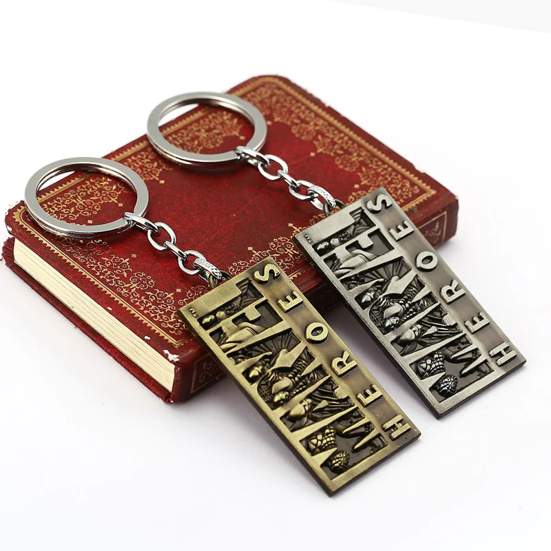 

12pc Avengers 4 letter keychain marvel Iron Man Captain Marvel thanos keyring men women fashion jewelry