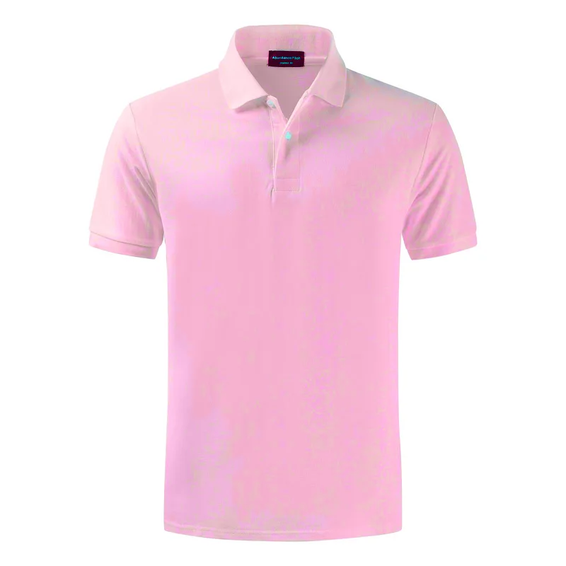 High quality summer new style men's pure color short-sleeved Contton Polo 100%cotton lovers leisure elastic cotton