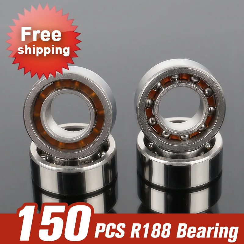 

150pcs R188 Bearing For Fidget Spinner Hand Spinners Metal Spaner Fingertip Gyro Spiner Toys For Children Accessories