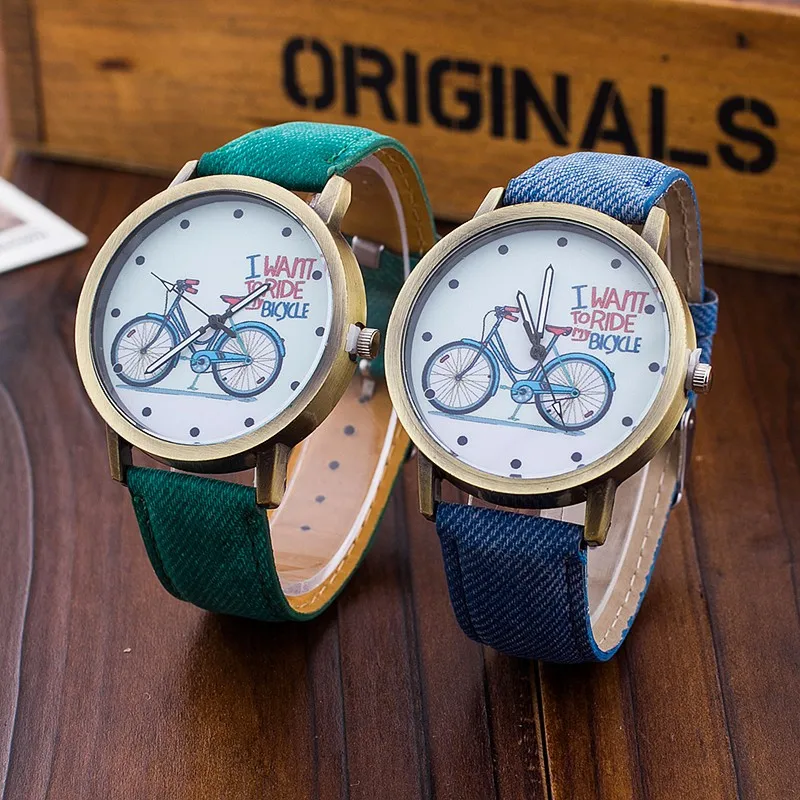 

Wholesale ethnic style bronze watch men retro bike watch PU belt men's watch manufacturers wholesale