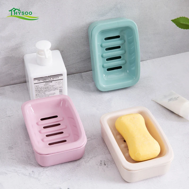 Double drain soap box bathroom soap holder Bathroom wash soap box