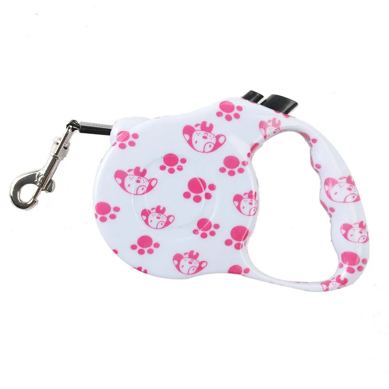 Printed Retractable Leash For Dogs Extending Puppy Walking Leads Puppy Pet Dog Running Leashes Great Product For Walk the Dog 