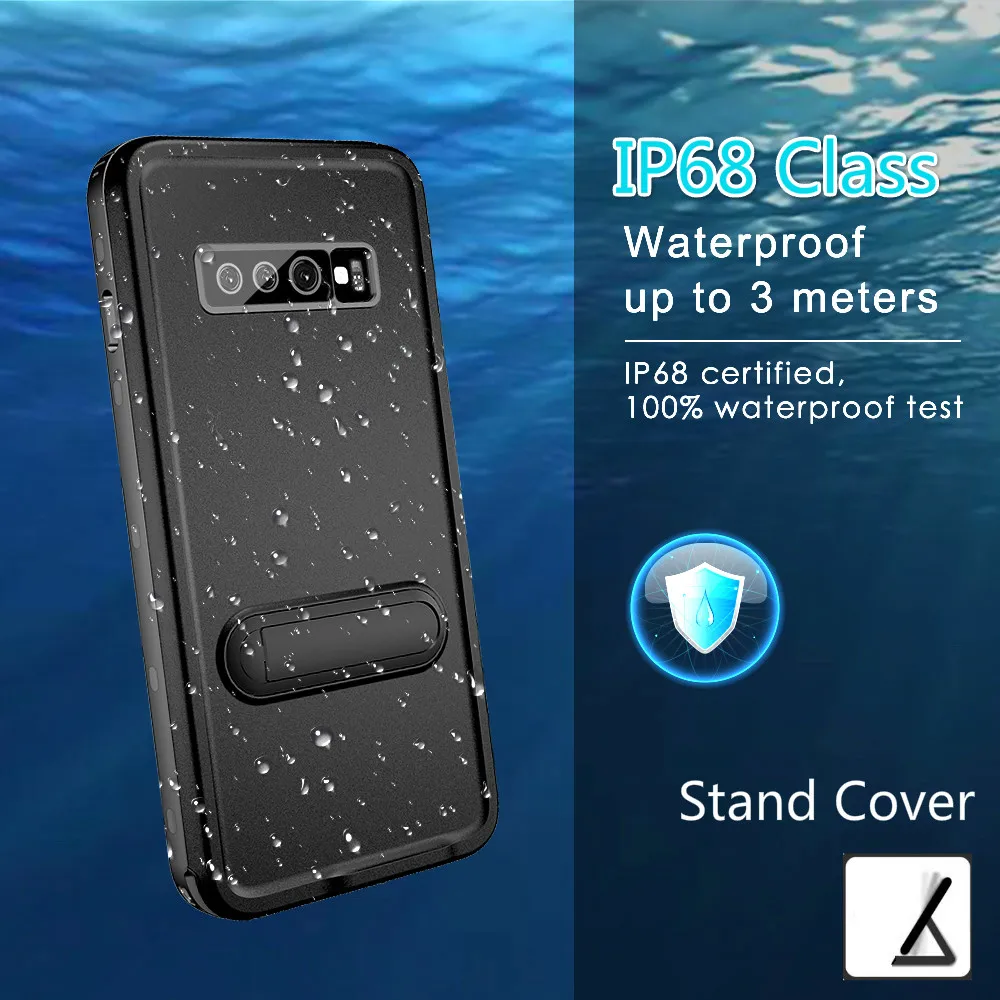 IP68 Waterproof Phone Cover For Samsung S10 Plus S10+ Case Under Water Swimming Stand Shell For Samsung Note 9 10 PLUS Cases