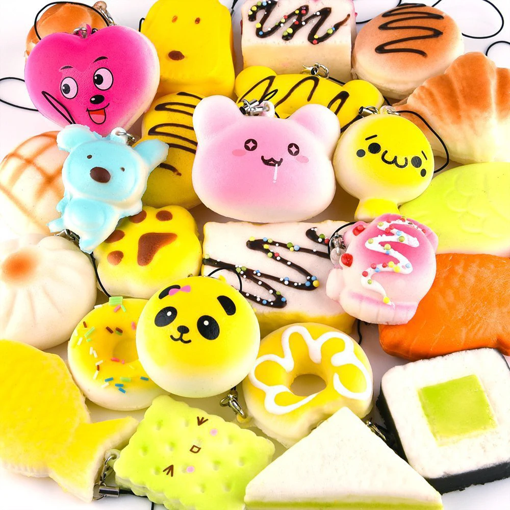30 Piece Set Anti stress Soft Squish Cute Squishy Set Phone Mini Toys Slow Rising Squishy 1 30 Piece Set Anti stress Soft Squish Cute Squishy Set Phone Mini Toys Slow Rising Squishy 3