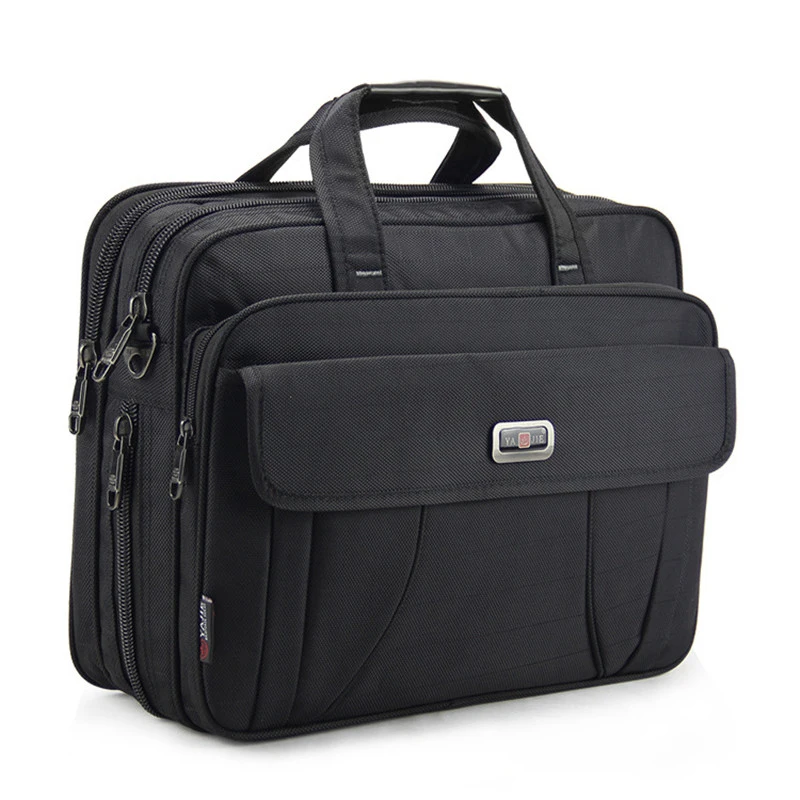 

15 inch Laptop Briefcase Messenger Bag Multifunction Business Travel Handbag for HP Dell Lenovo Macbook Black Large Capacity