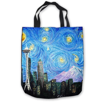 

Custom Canvas painting ToteBags Hand Bags Shopping Bag Casual Beach HandBags Casual 180713-03-52