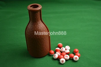 

Pool Billiards Snooker Table Gambling KTV Bar Household Manual Dice Cup Plastic Coffee Bottle Cup+16pcs Dices Games