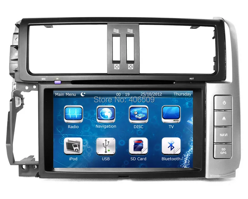 Discount 8" Car DVD Player for Toyota Prado 150 Series TX TXL 2010 2011 2012 2013 with GPS Navigation Radio BT USB SD AUX Stereo Audio 0