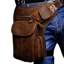 Мужская сумка Crazy Horse/Oil Wax из натуральной кожи поясная сумка для верховой езды поясная сумка винтажная Повседневная модная классическая подвешиваемая сумка из воловьей кожи