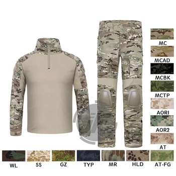 

Emerson G2 Combat Shirt & Pants Tops+Trousers w/ Elbow & Knee Pads Set Tactical Military Airsoft EmersonGear GEN 2 BDU Uniform