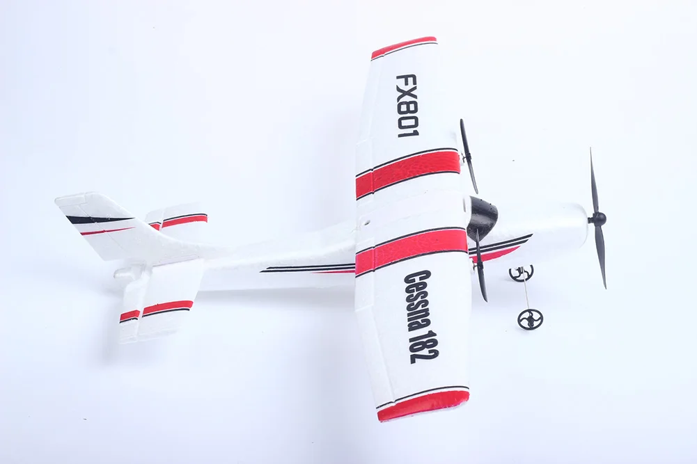 DIY RC Plane Toy EPP Craft Foam Electric Outdoor Remote Control Glider FX-801 Remote Control Airplane DIY Fixed Wing Aircraft