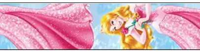 16 25 38 50 75 мм ширина принцесса девушки мультфильм печатных Полиэстеровая корсажная лента или атласная лента PP02 - Цвет: 01
