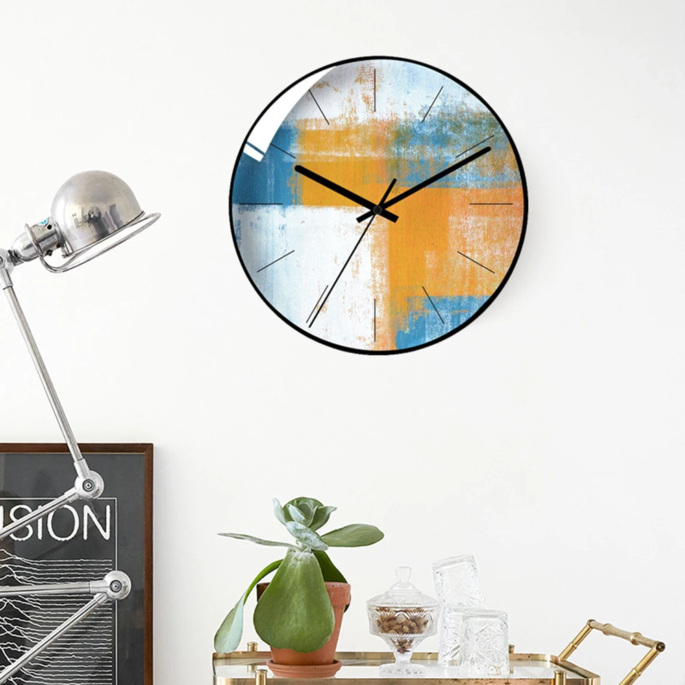 30 см настенные часы современный дизайн креативные часы минималистичные Подвесные часы для гостиной прикроватные бесшумные настенные часы домашний декор
