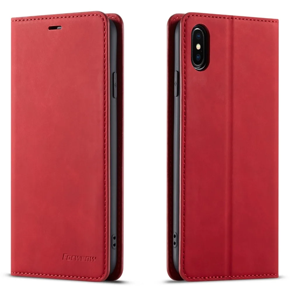 Vintage Leather Case For iPhone XS Max Case Luxury Flip Wallet