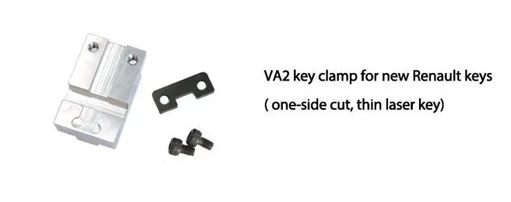 Новинка, полностью 12 зажимов,, SEC E9, CNC, автоматическая машина для резки ключей, для автомобильных ключей и домашних ключей, лучше, Slica I80, производитель ключей - Цвет: VA2 only key clamp