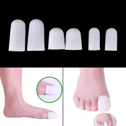 1 пара силиконовых гелевых трубок для снятия боли в ногах, защита пальцев и пальцев ног, защита для ног, стельки для ухода за ногами