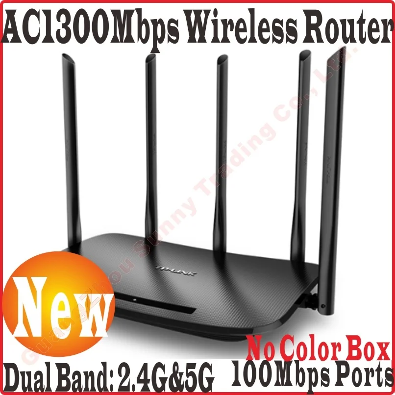 

[NO COLOR BOX] Chin-Firmware 5*100Mbps Ports TP-LINK AC1300 Wireless Dual Band 2.4G+5GHz WiFi Router 11AC Wireless Router AP WDS