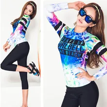 3 шт., Женская пляжная Танкини с высоким воротом, купальный костюм, комплект бикини, одежда для плавания с длинными рукавами, купальник, купальный костюм Maillot De Bain