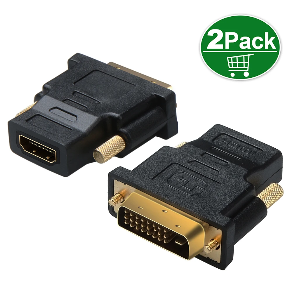 

TechRise DVI 24+1 Female to HDMI Male adapter 1080P HDTV Converter for PC PS3 Projector TV Box HDTV LCD TV display computer