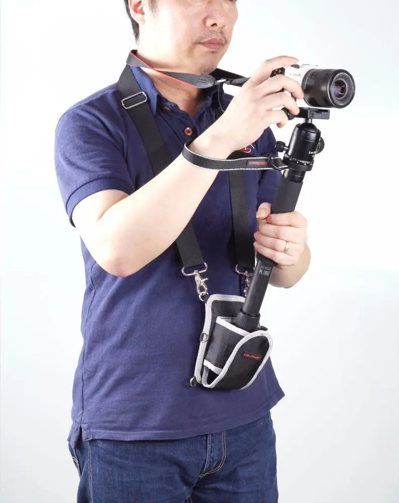 Многофункциональная фотография Регулируемая камера талии пояс Слинг Сумка Чехол держатель штатива