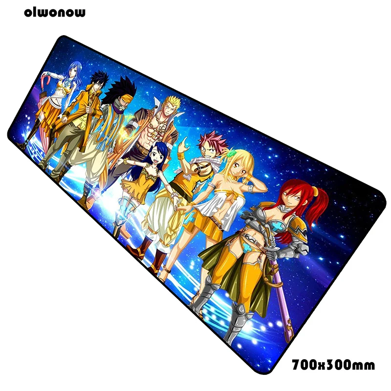 Fairy tail коврик для мыши 70x30 см игровой коврик для мыши Аниме гель офис notbook стол коврик индивидуальные padmouse игры pc gamer коврики