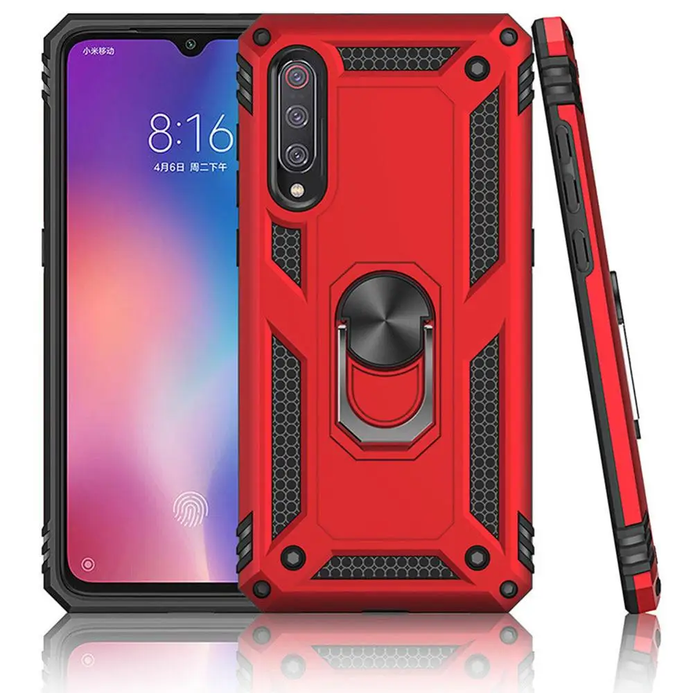 Для Xiaomi 9 SE mi9 роскошный бронированный металлический чехол с кольцом для Redmi 7 Note Pro