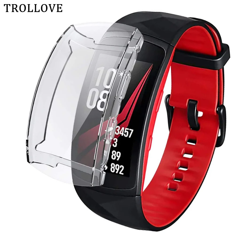 

360 Slim Watch Cover for Samsung Gear Fit 2 Pro R360 Soft Clear TPU Transparent Screen Protector Shell Smartwatch Accessories