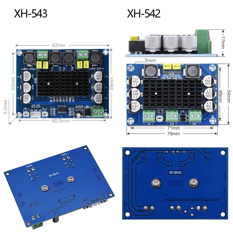 TPA3116D2 Digital Power Amplifier Board DC12V-26V TPA3116 Audio Amplificador Module Sound Amplifier For Stage Speakers Stereo