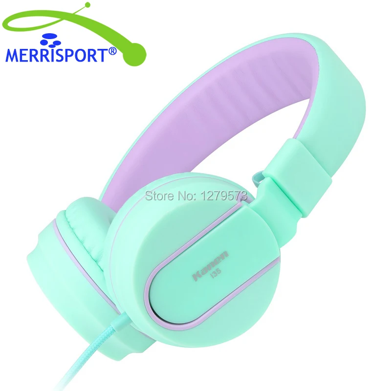 

MERRISPORT Stereo Headphones with Mic 3.5mm Foldable Headsets for iPhone Samsung Xiaomi HTC OPPO Laptop Computer MP3 MP4 Players