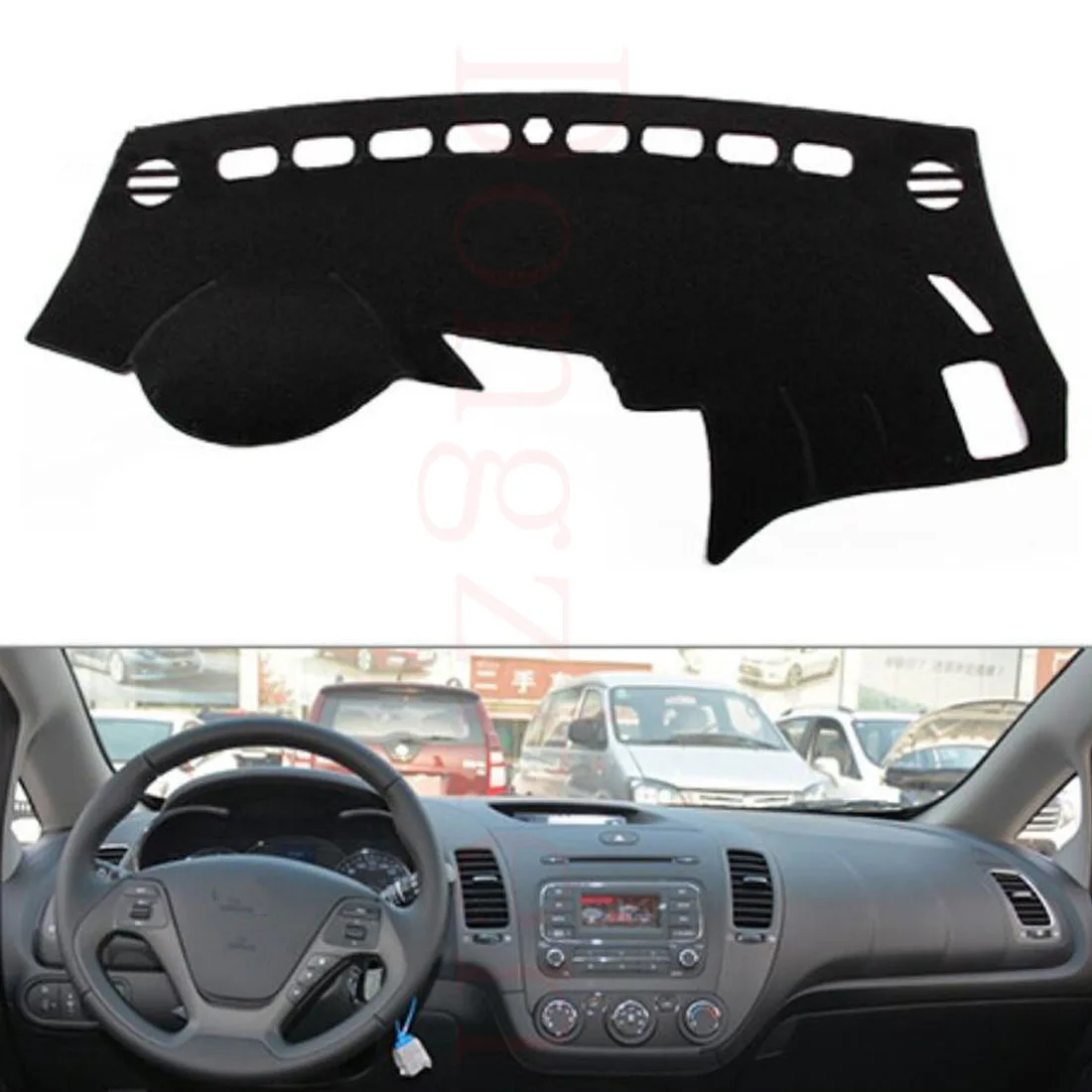 

Dongzhen Fit For Kia K3 K3S Car Dashboard Cover Avoid Light Pad Instrument Platform Dash Board Cover Car Styling