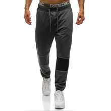 Импортные товары Горячие мужские спортивные брюки кожаный дизайн Уникальные молнии декоративные спортивные брюки бегунов мужские брюки