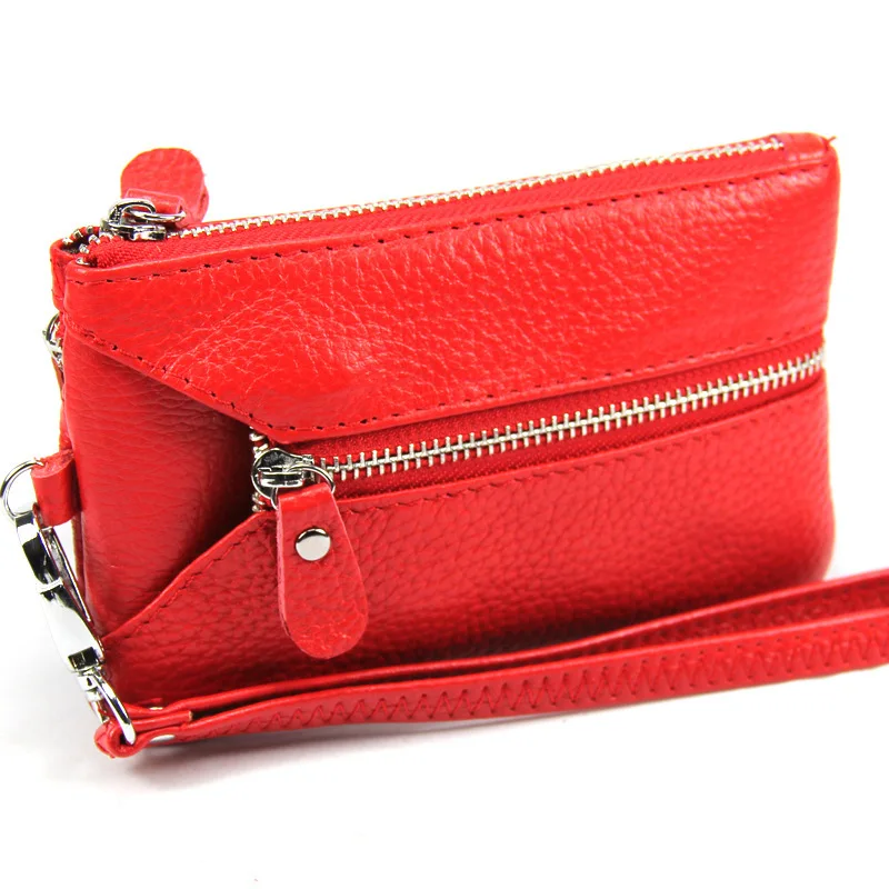 Multifunctional Genuine Leather Women Wallets Key Wallet Holder Women