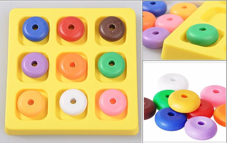 Качество пластика IQ логическая головоломка ум головоломки бусины Танграм головоломки игра подарок для детей взрослых