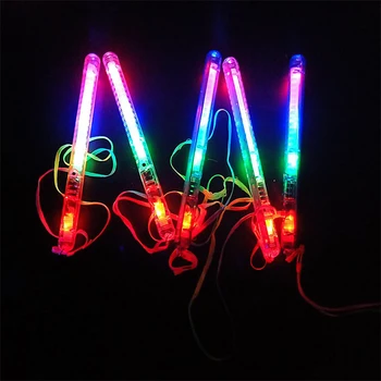 

12PCS Flashing Wand LED Glow Light Up Stick for Concert Party Favors Glow in the Dark Lighting Stickers Christmas New Year