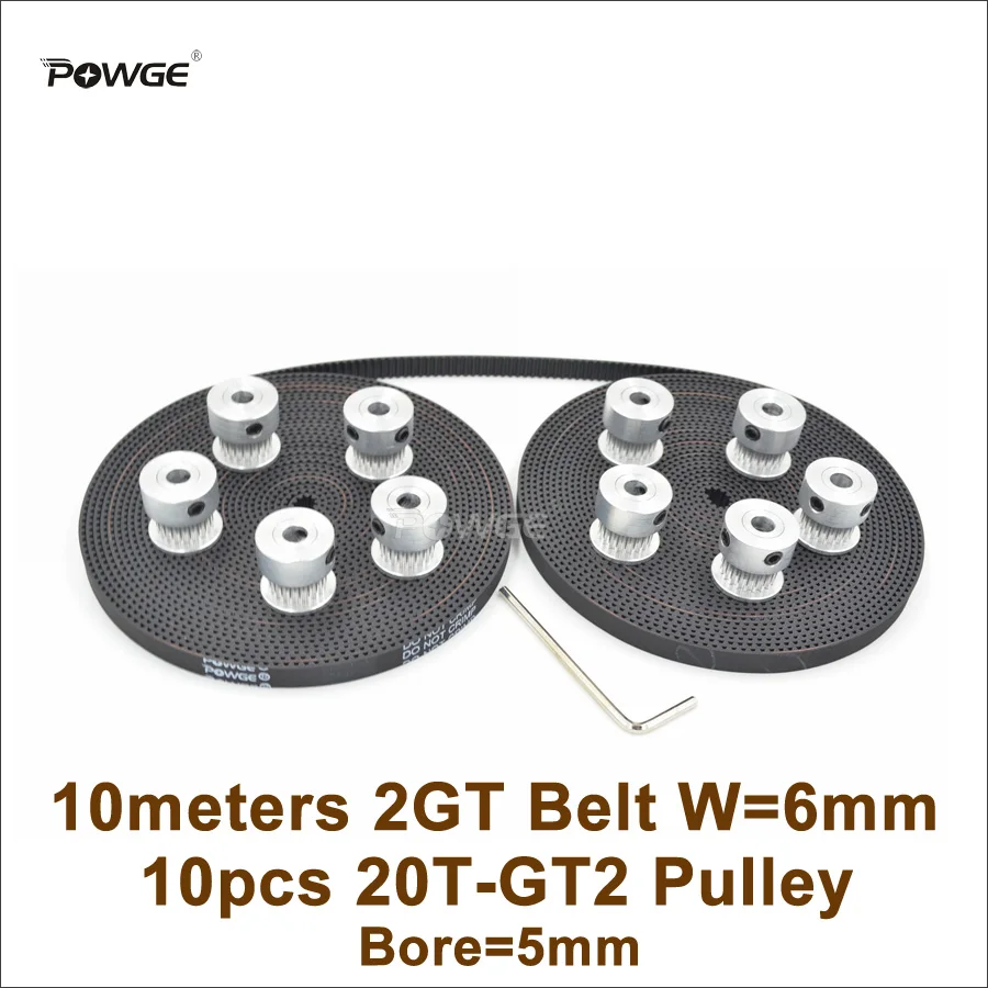 Зубчатый шкив GT2 5 мм 10 м 2 Гт ширина 6 20 зубьев|2gt timing belt|timing beltbelt |