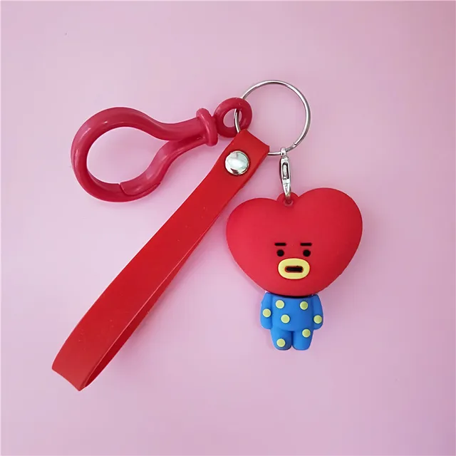 Chimmy xiaoyamyi Effective Bottes Keychainkpop Bottes Bangtan Gar/çons Dessin Anim/é Porte-Cl/é Sac Pendentif Porte-Cl/é Jimin Junkook Suga Poup/ée Peluche Porte-Cl/és
