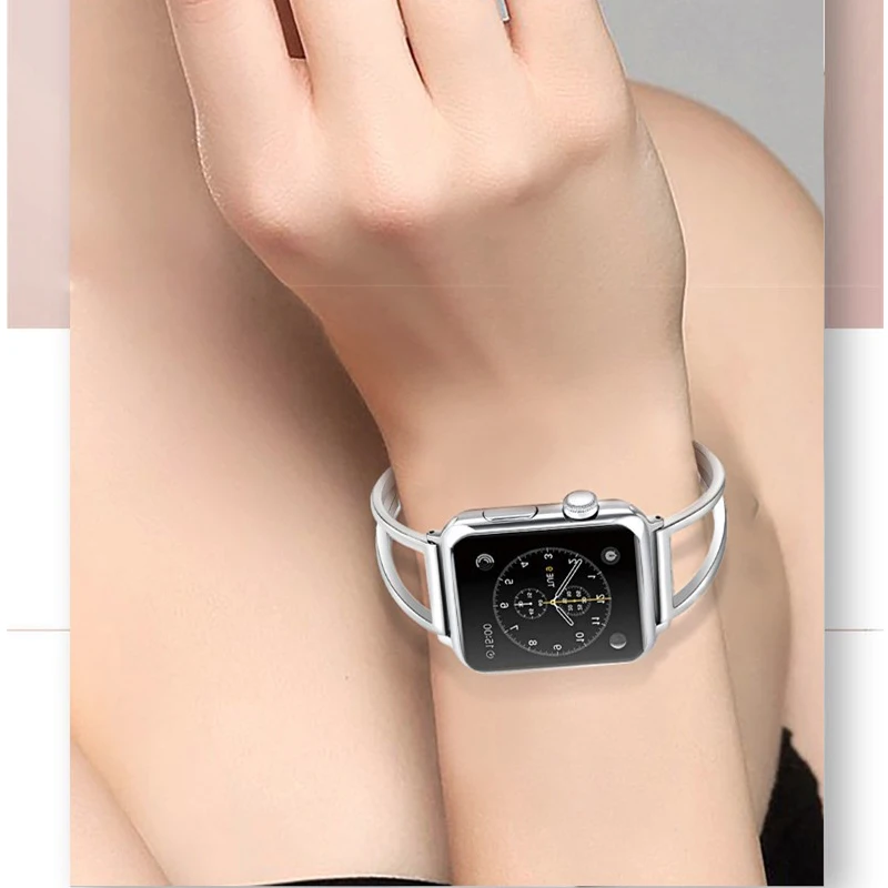Браслет для apple watch band 4 5 3 44 мм 42 40 38 металлический ремешок из нержавеющей стали iwatch