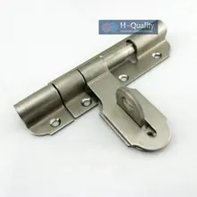 Candado de La Puerta Perno 5 Unids/lote 6 Pulgadas (150 MM) de Largo 304 Superficie Del Perno de Acero Inoxidable, Horizontal Pestillo, Perno de puerta, espesar Tipo