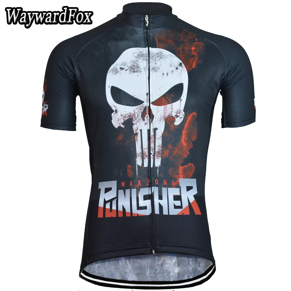 

2017 NEW Men's short sleeved cycling jerseys Skeleton black Cycling clothing Wear summer Bike Clothes Breathable