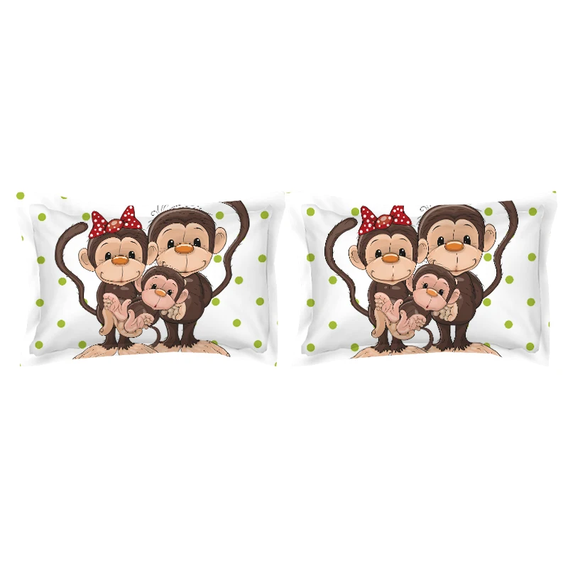 Monkey Bedding Sets White 3pcs bedclothes soft duvet cover quilt cover pillow cases BeddingOutlet Good quality and good sale Monkey Bedding Sets White 3pcs bedclothes soft duvet cover quilt cover pillow cases BeddingOutlet Good quality and good sale