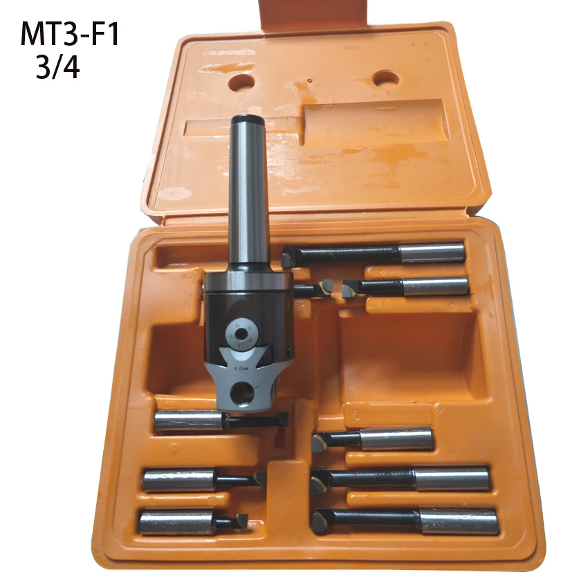 Долгий срок службы инструмента MT3 M12 Arrow F1-12 50 мм расточные головки и 9 шт. 12 мм расточные стержни расточные головки набор 3/4 F1 расточные головки