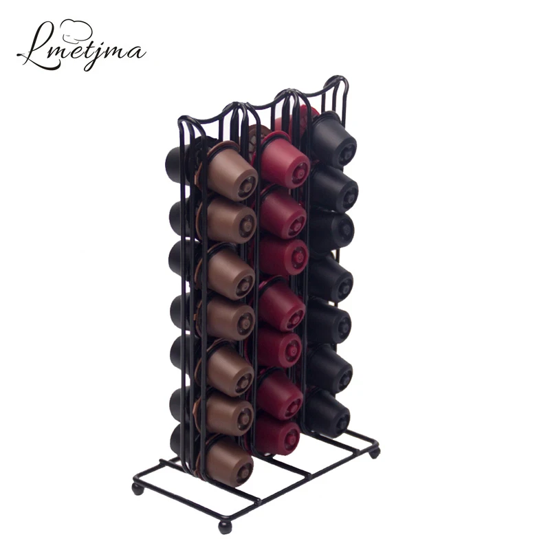 Металлическая подставка для кофе NESPRESSO LMETJMA железная кофейная зеркальная 42 шт.