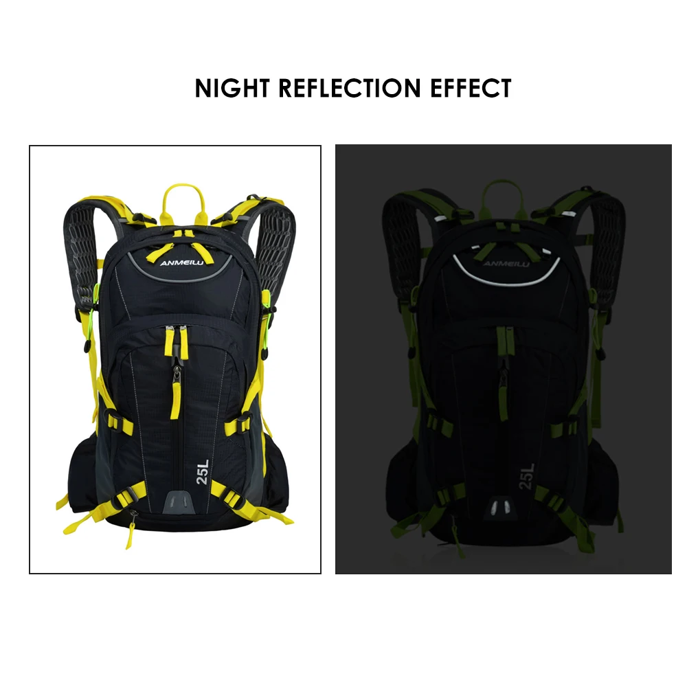 Excellent 25L Water-resistant Cycling Bicycle Bike Shoulder Backpack Ultralight Outdoor Sports Riding Hydration Water Bag with Rain Cover 25