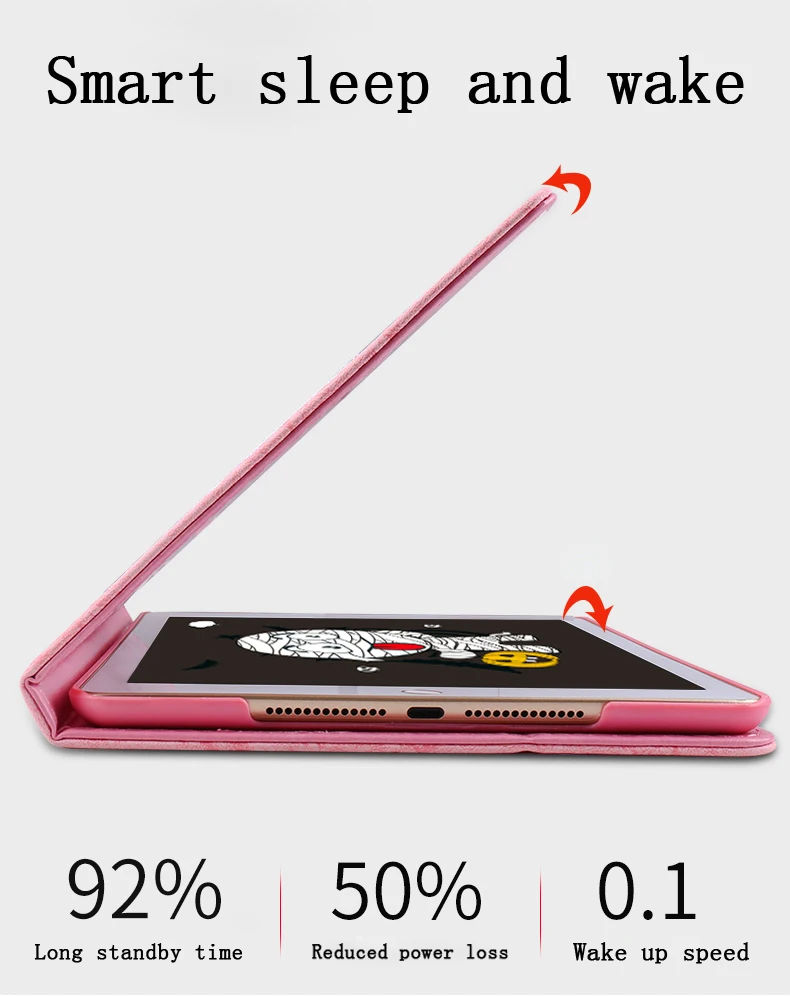 Чехол для iPad Air/Air 2/Для 9 7 дюймов 2017/2018 YRSKV 3D мультфильм вышивка искусственная кожа