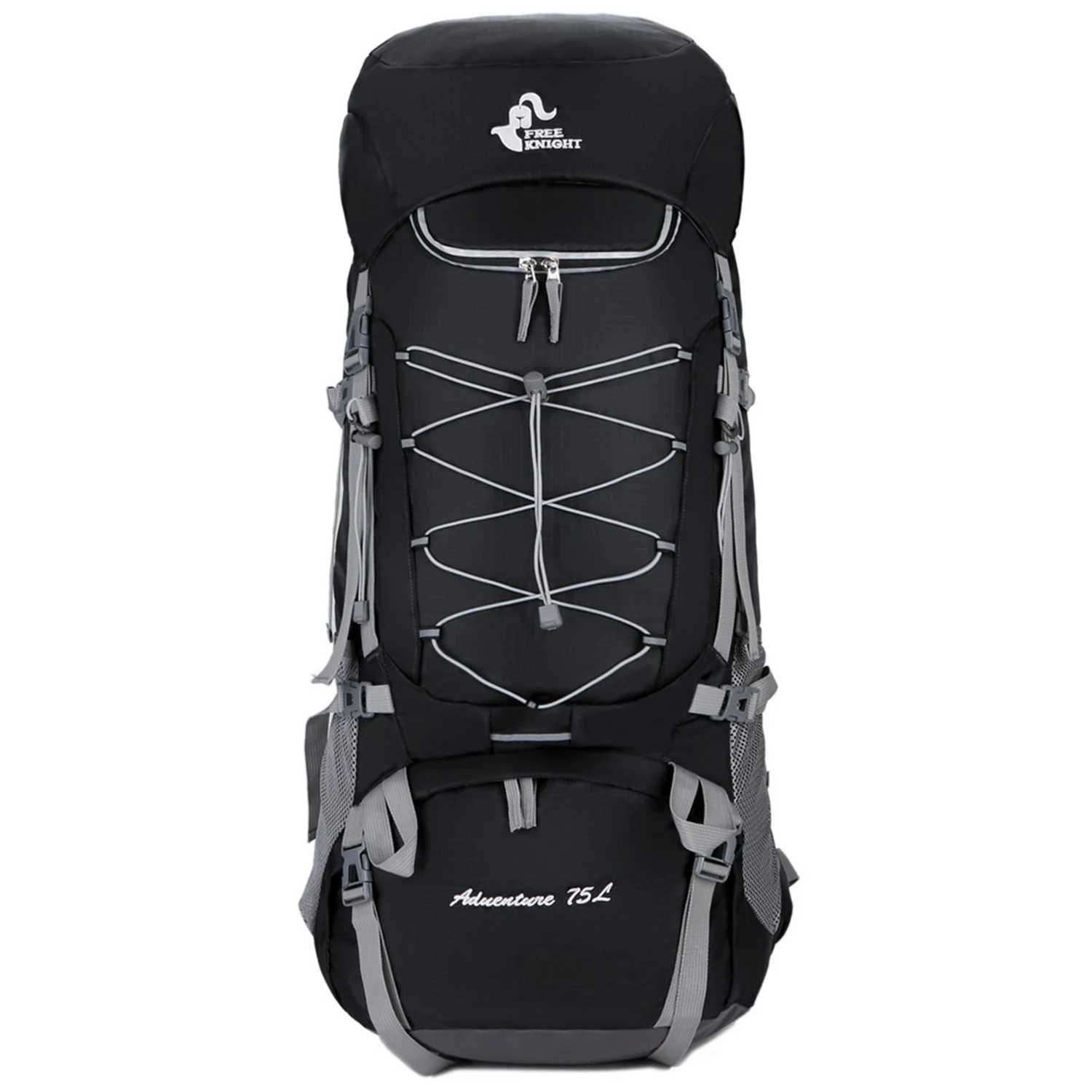 

FGGS-Free Knight 75L Water-Resistant Hiking Backpack Lightweight Camping Pack Travel Mountaineering Backpacking Trekking Rucks
