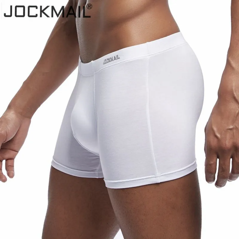 JOCKMAIL мужские трусы-шорты мягкие Cuecas Боксеры Модальные сексуальные трусы мужские боксеры шорты размера плюс M-3XL Боксеры Мужское нижнее белье