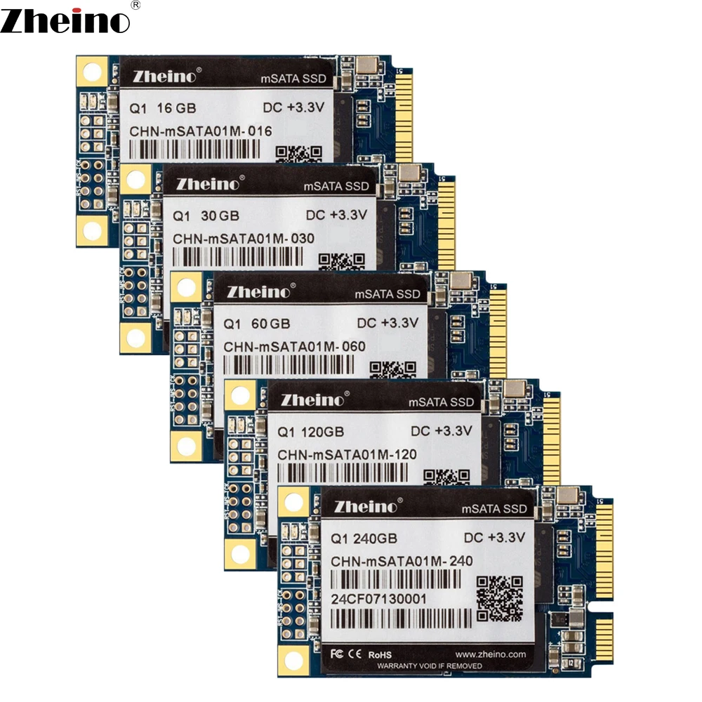 Zheino mSATA SSD 30 Гб 60 ГБ 120 240 480 6 ГБ/сек. SATA3 Q1 Q3 Внутренний твердотельный диск тормозные