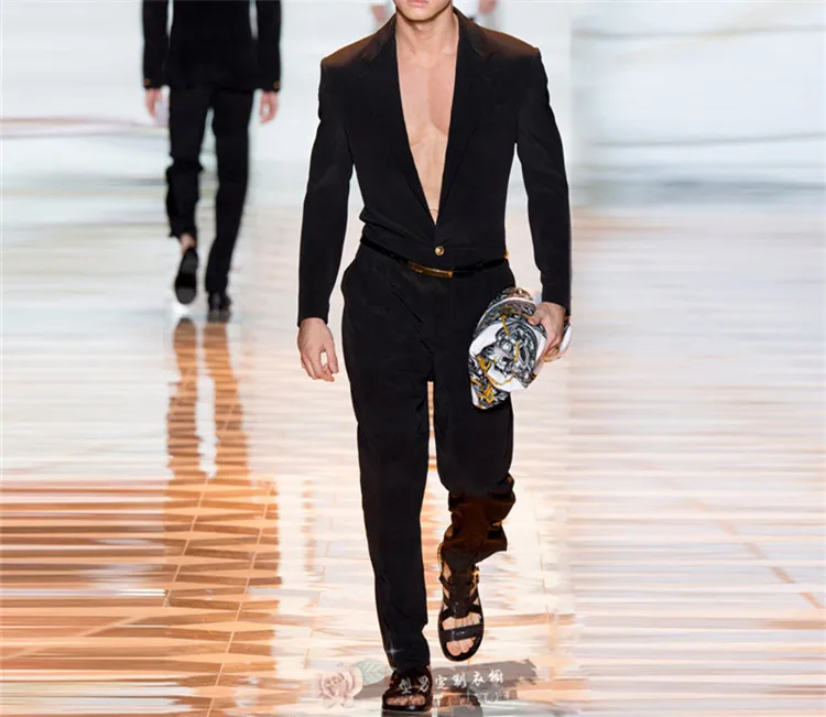 men's culottes jumpsuit