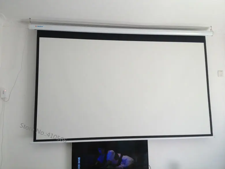 120 Inch 16 to 9 motorized screen pic 1A